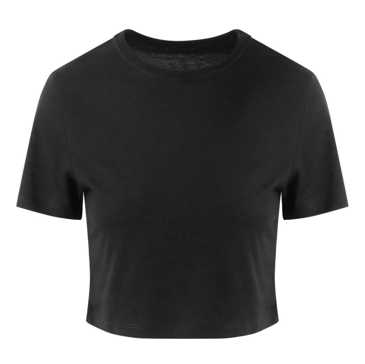 KOR | The Beginning | Frauen Cropped T | Logo hinten | schwarz