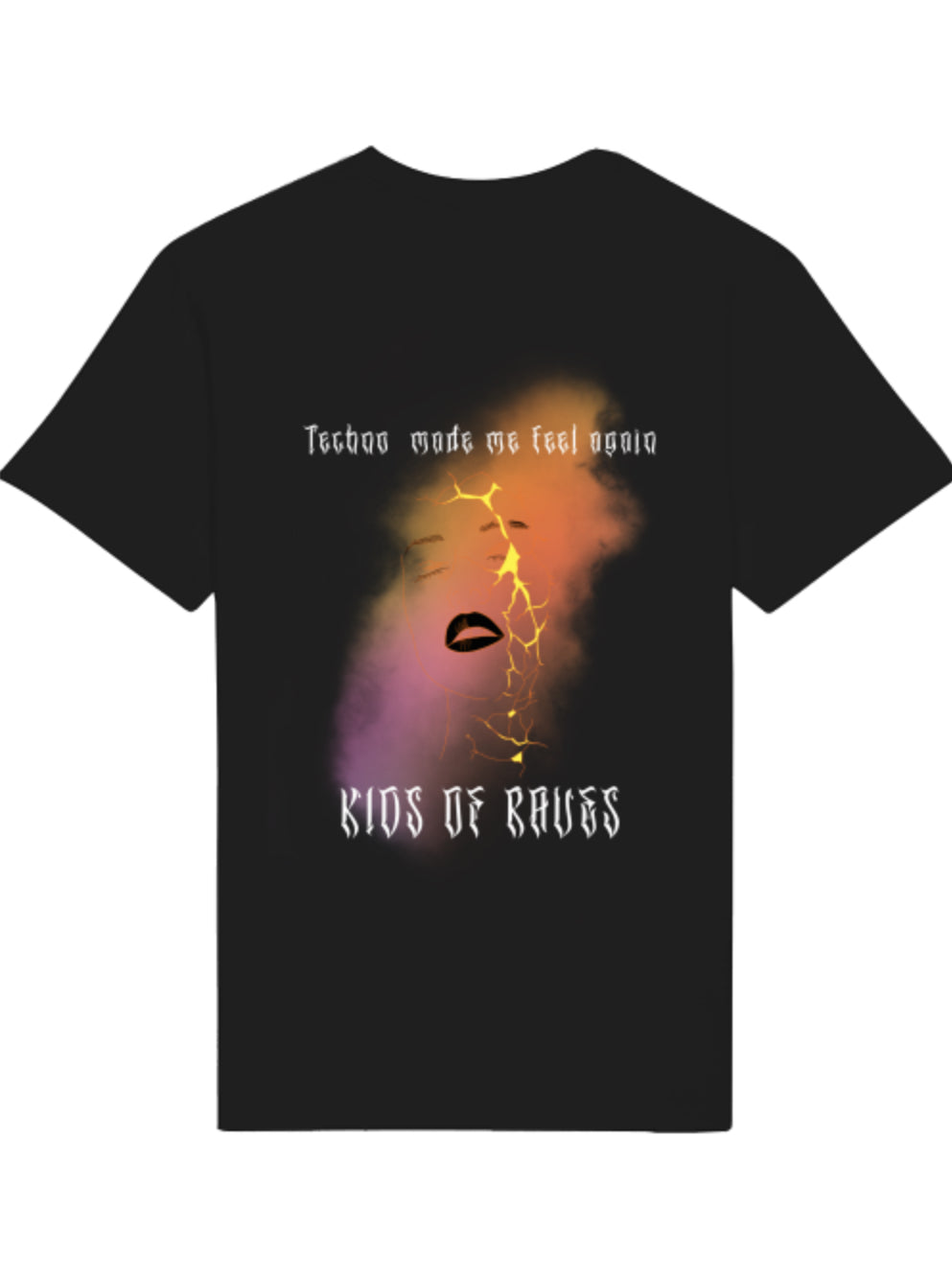 Techno made me feel again | Unisex T-Shirt | Backprint